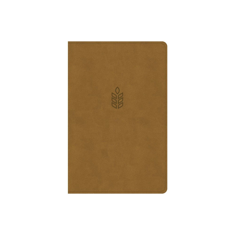 Elevate your faith with the luxurious CSB Personal Size Giant Print Bible, featuring red letter edition in a rich camel tone.