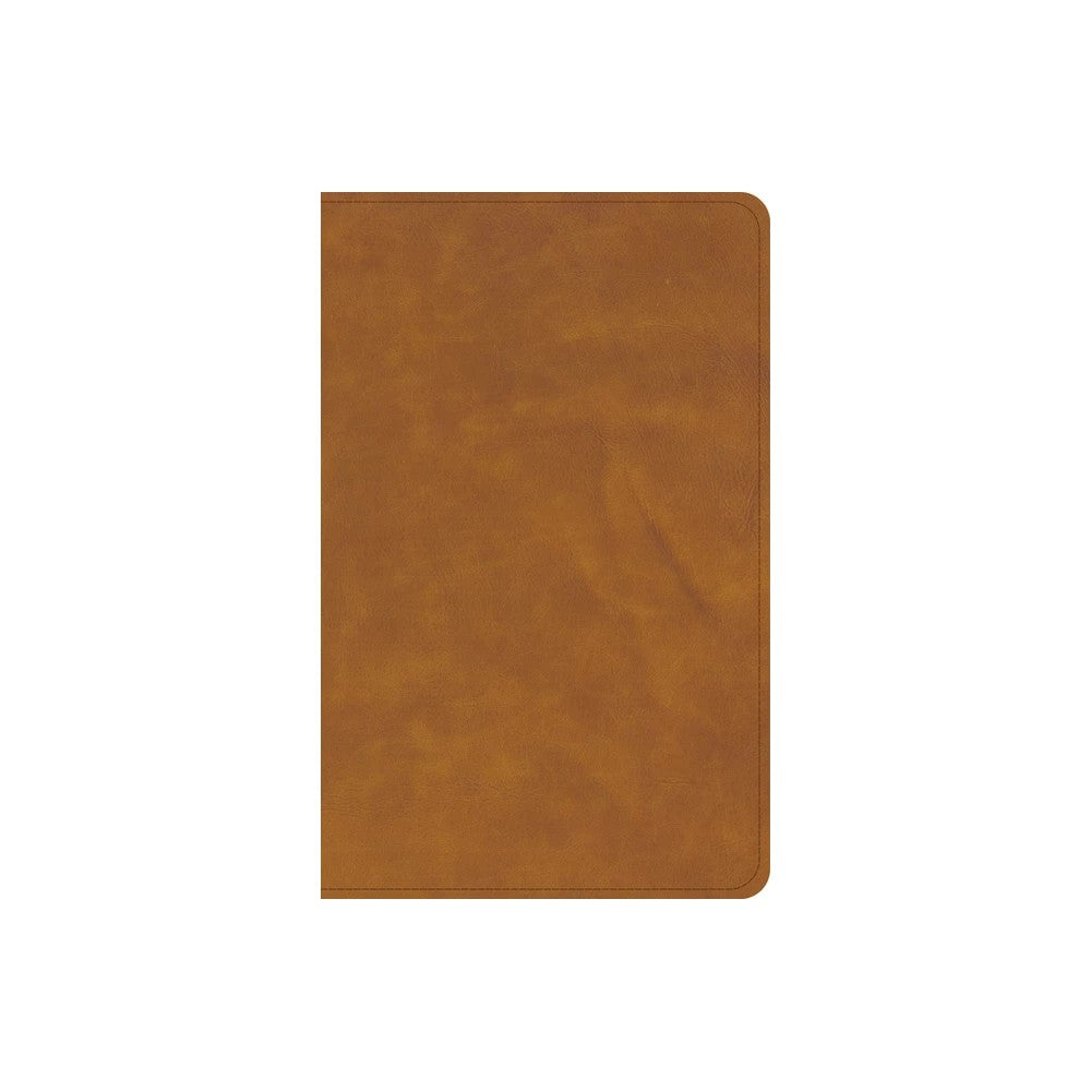 CSB Personal Size Bible, Saddle Brown (Red Letter Edition)