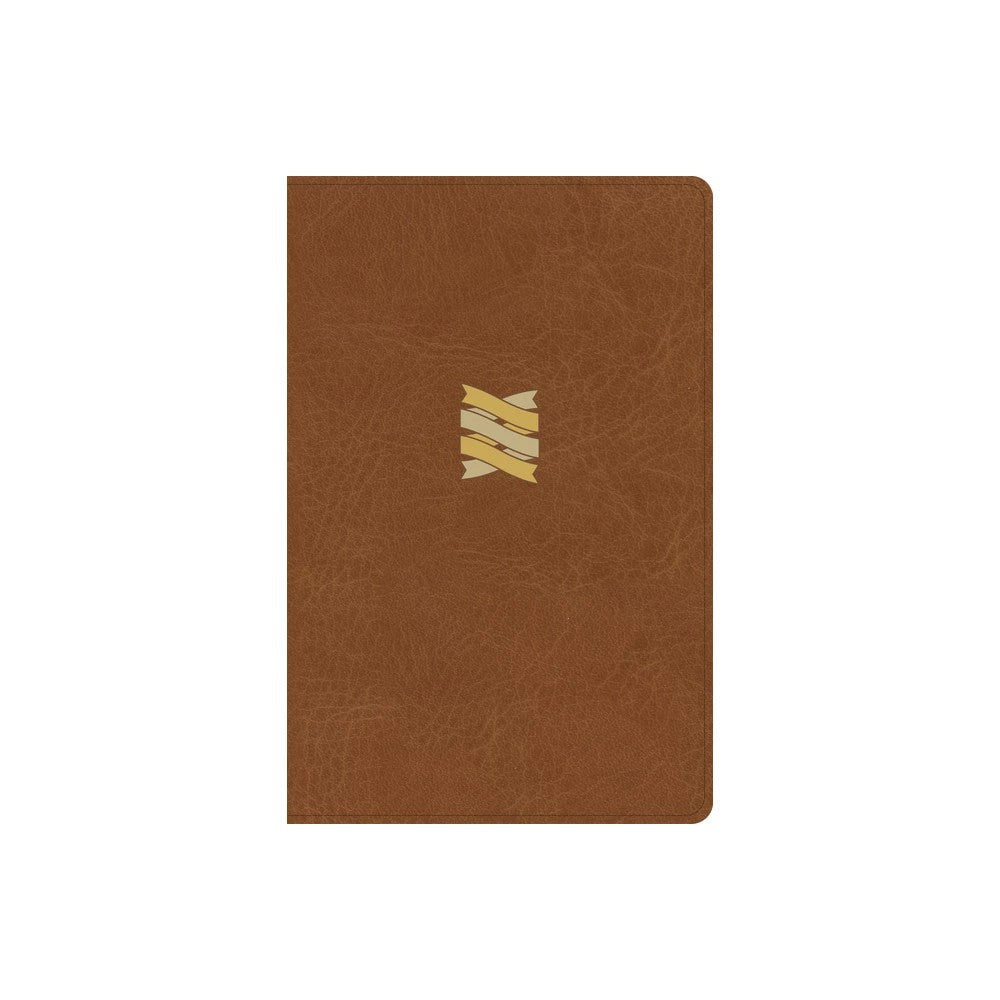 Elegant brown leather Luxury CSB Christian Standard Bible, perfect for devotion and study