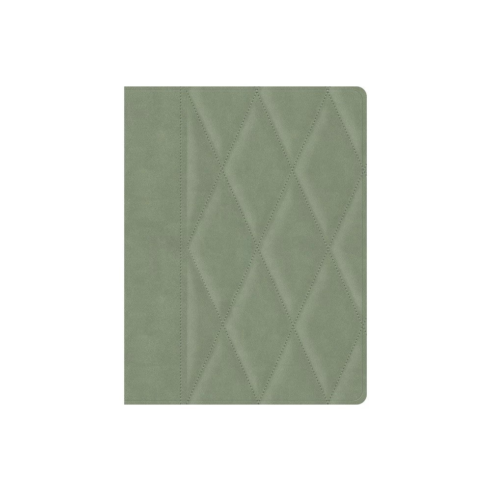 Luxury CSB Christian Standard Bible Large Print Sage Edition with high-quality black letter text and large print size for a c