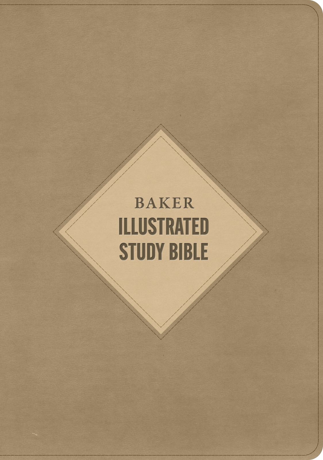 CSB Baker Illustrated Study Bible Kahki (Red Letter Edition)