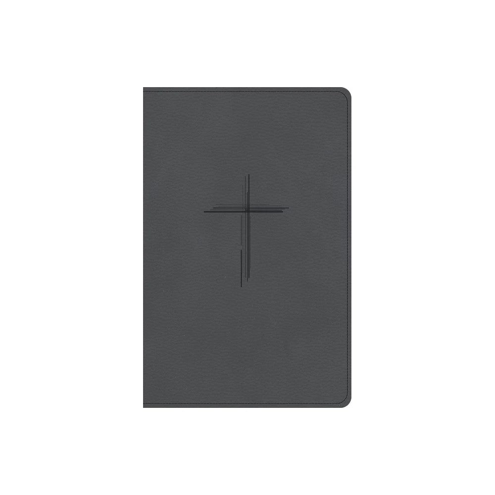 CSB Personal Size Giant Print Bible Charcoal (Red Letter Edition)