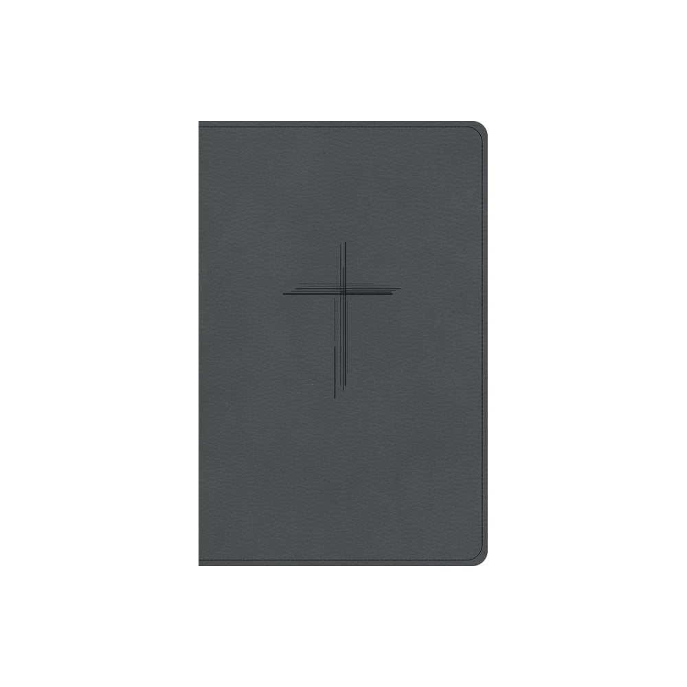 Elevate your study experience with the luxurious CSB Personal Size Giant Print Bible, featuring charcoal indexed leather-boun