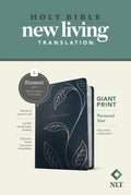 NLT Personal Size Giant Print Bible in Navy Vines Red Letter Edition Filament Enabled Edition