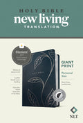 NLT Personal Size Giant Print Bible Filament Enabled Navy Vinyl Bible with Indexed Red Letter Edition