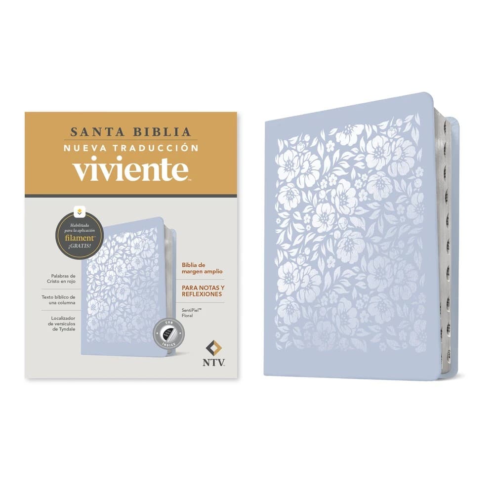 Spanish Red Letter Edition of the Global Language Bible with wide margin and floral index