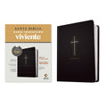 NTV Biblia de Margen Amplio con Filament, Negro Cruz (Spanish Red Letter Edition)
