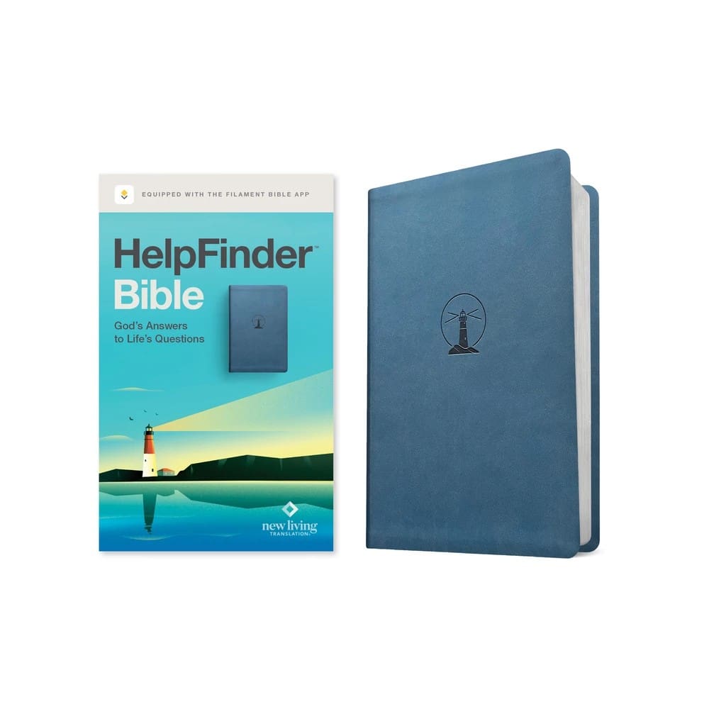 NLT Filament Enabled Blue (Red Letter Edition) Bible, a study Bible with notes and commentary.