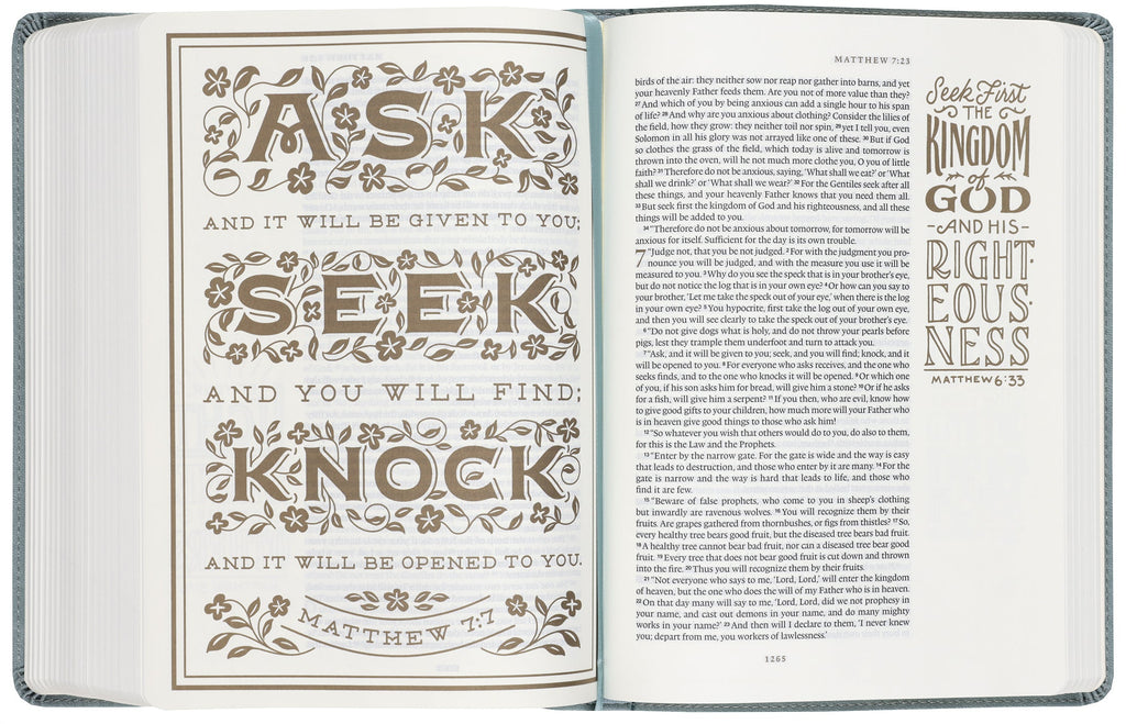 ESV Illuminated Bible, Art Journaling Edition (Paris Sky, Colossians 3:16 Design)