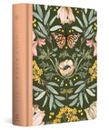 Close-up of the ESV Single Column Journaling Bible, Artist Series by Ruth Chou Simons, featuring inspiring illustrations and 