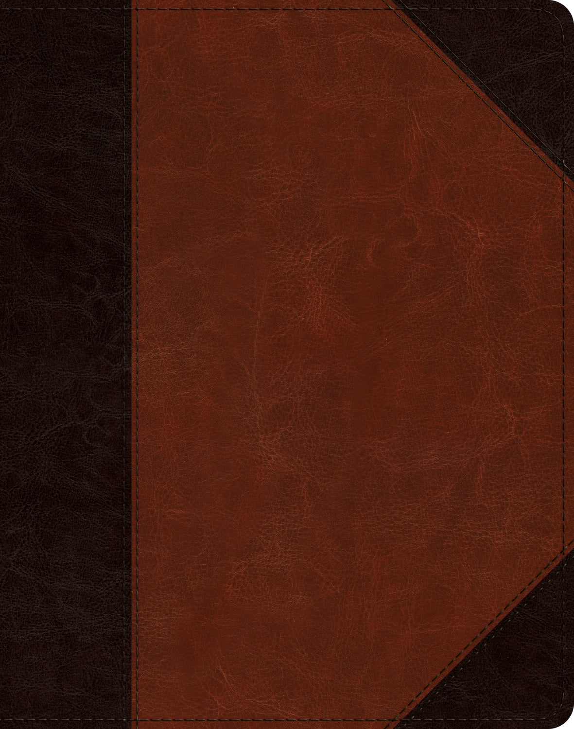 A professional edition of the ESV Single Column Journaling Bible with brown and cordovan portfolio design