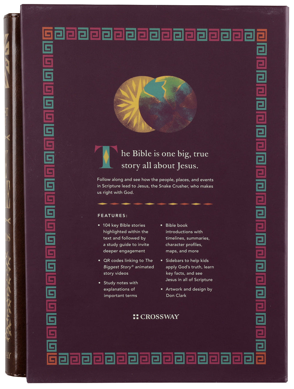 ESV The Biggest Story Holy Bible for Kids in Brown Living Hope Design Indexed Black Letter Edition