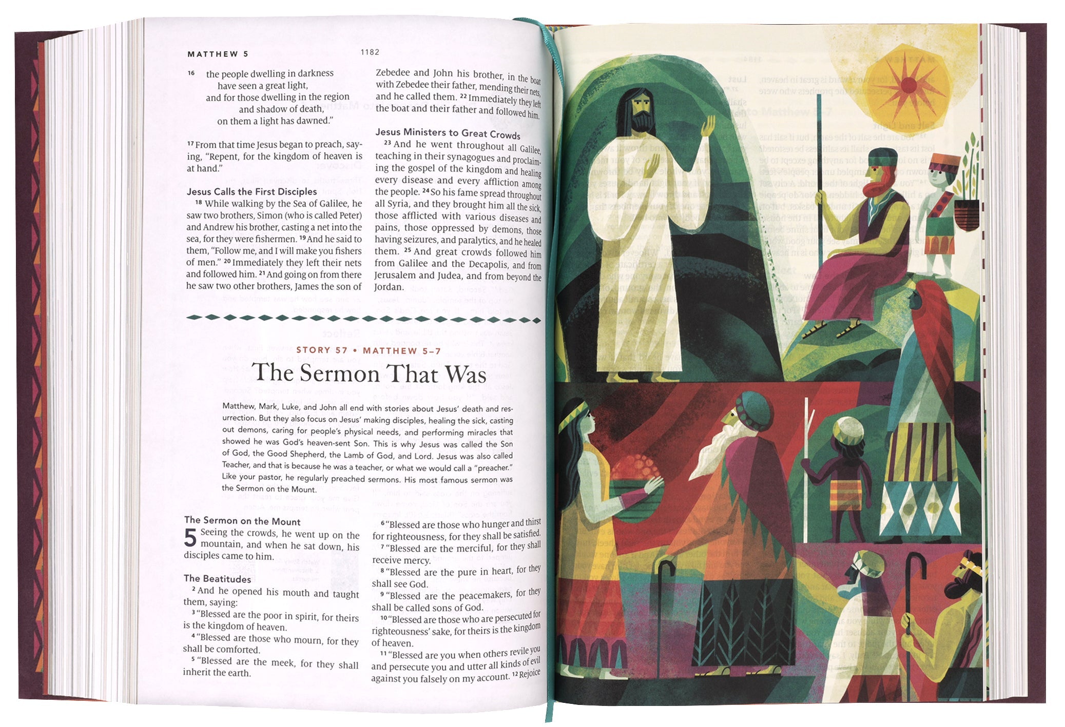 Kids ESV The Biggest Story Holy Bible with dark green armor