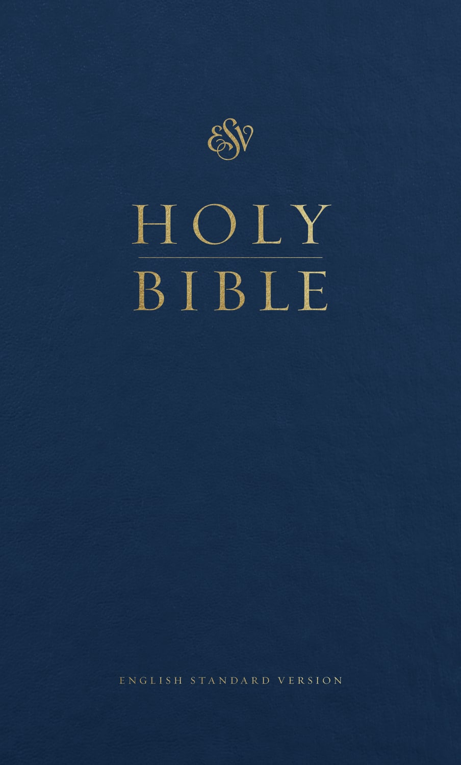 The ESV Pew Bible Blue Black Letter Edition, a classic Christian study Bible for worship and personal devotion.