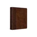 Red letter edition journaling bible with timeless design and brown tan cover