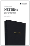 NET Bible Hardcover with Black Cover, Comfort Print, Sacred Christian Text