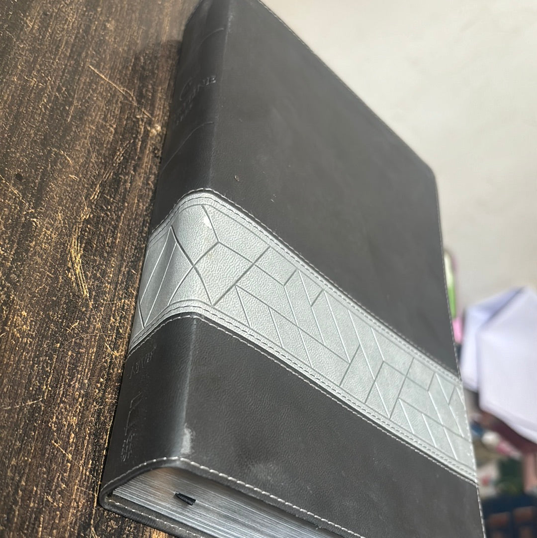 NIV Storyline Bible in Comfort Print with Leathersoft Black binding