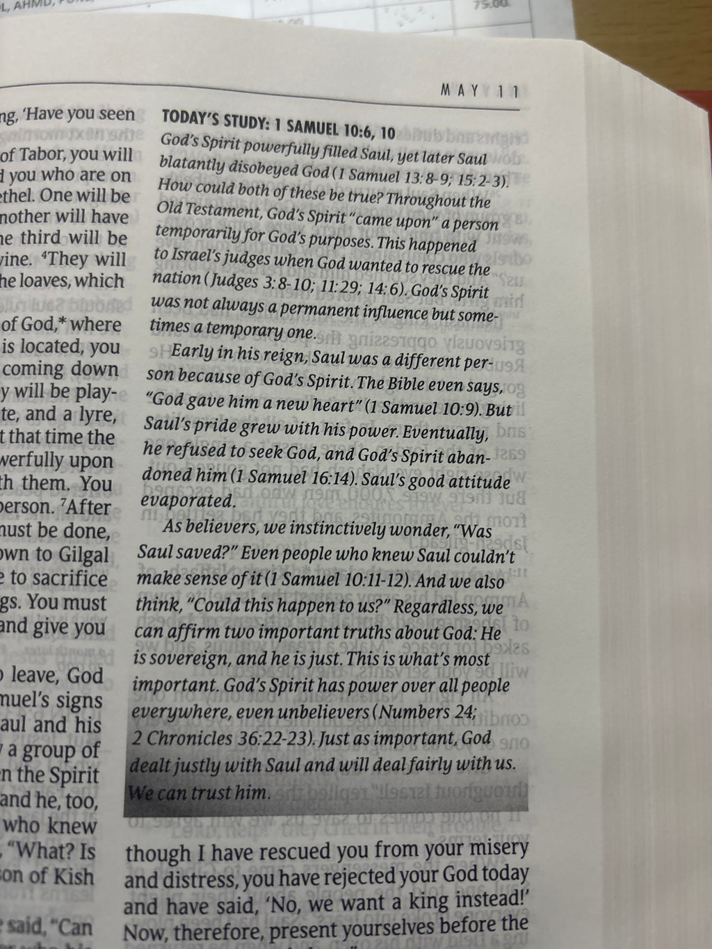 The One Year Study Bible NLT Hardcover–