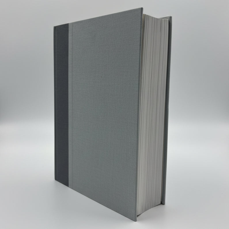 Deluxe NLT Illustrated Study Bible in Slate Grey Linen Cover