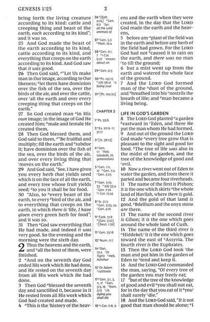 NKJV Compact Center-Column Reference Bible, Gray LeatherSoft Edition
