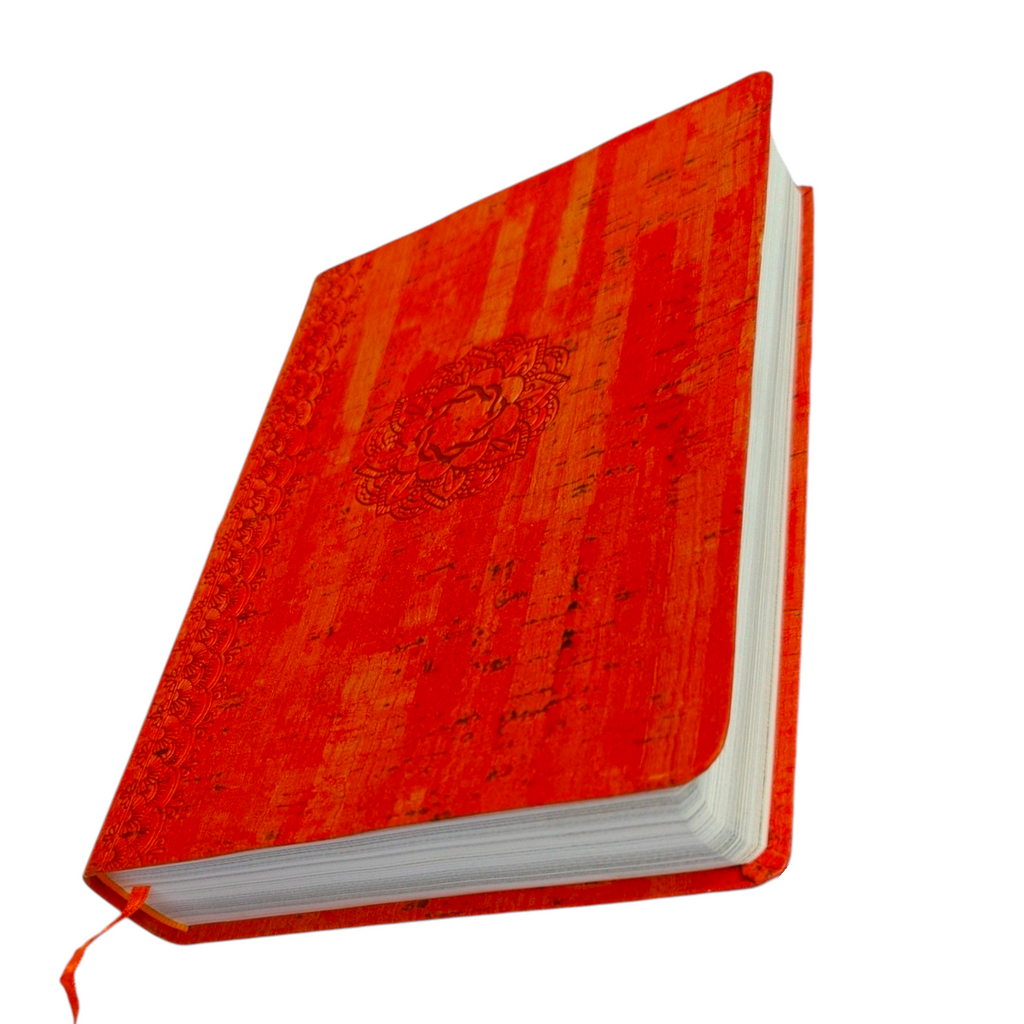 NKJV Essential Teen Study Bible – Orange Cork LeatherTouch (146 Devotions)