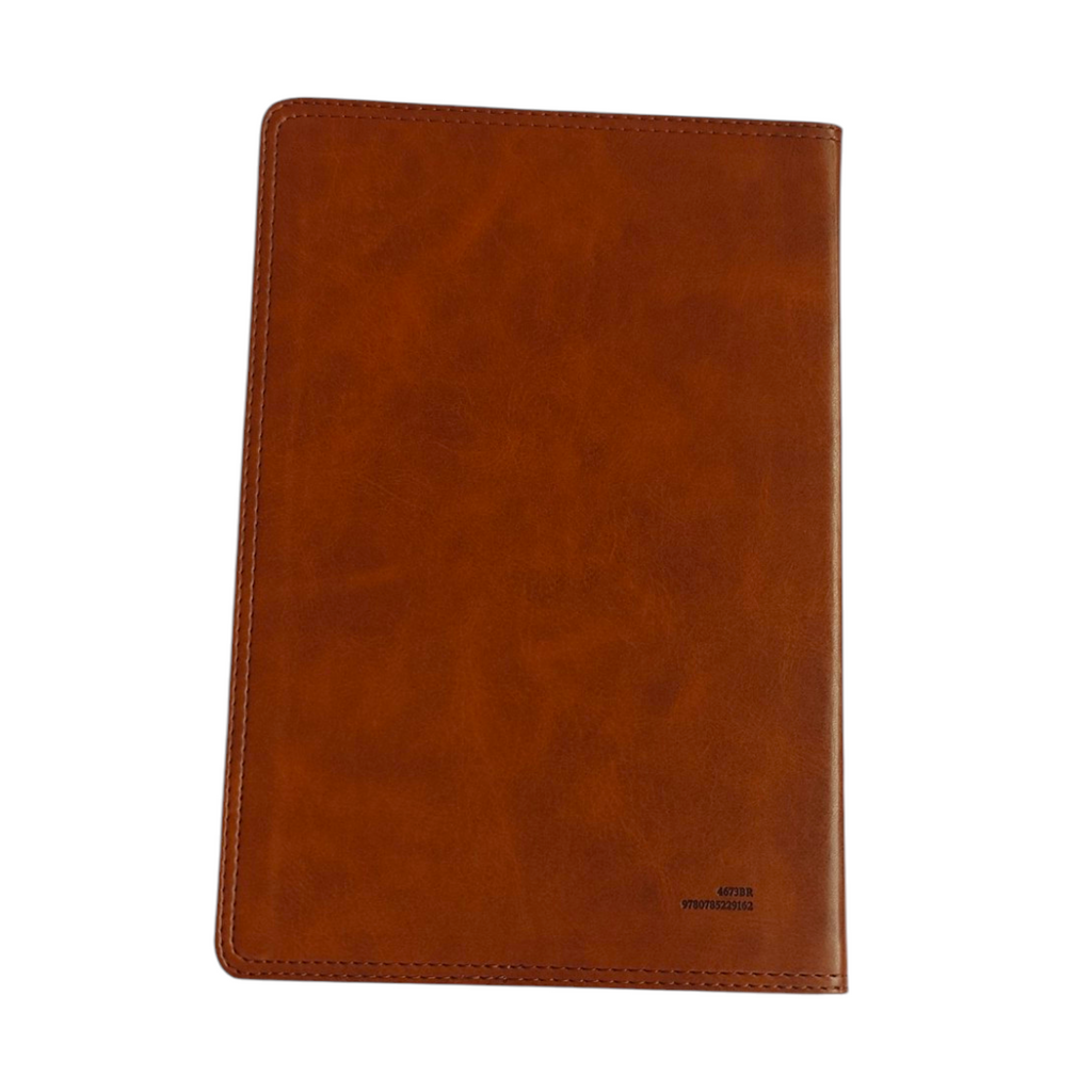 NET Bible Large Print Thinline Reference Edition – British Tan Leathersoft (Thomas Nelson)
