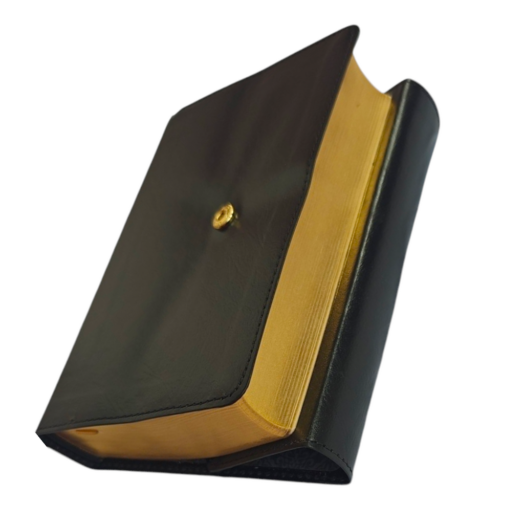KJV Compact Reference Bible, Comfort Print – Black Leatherflex with Snap Closure (Thomas Nelson)