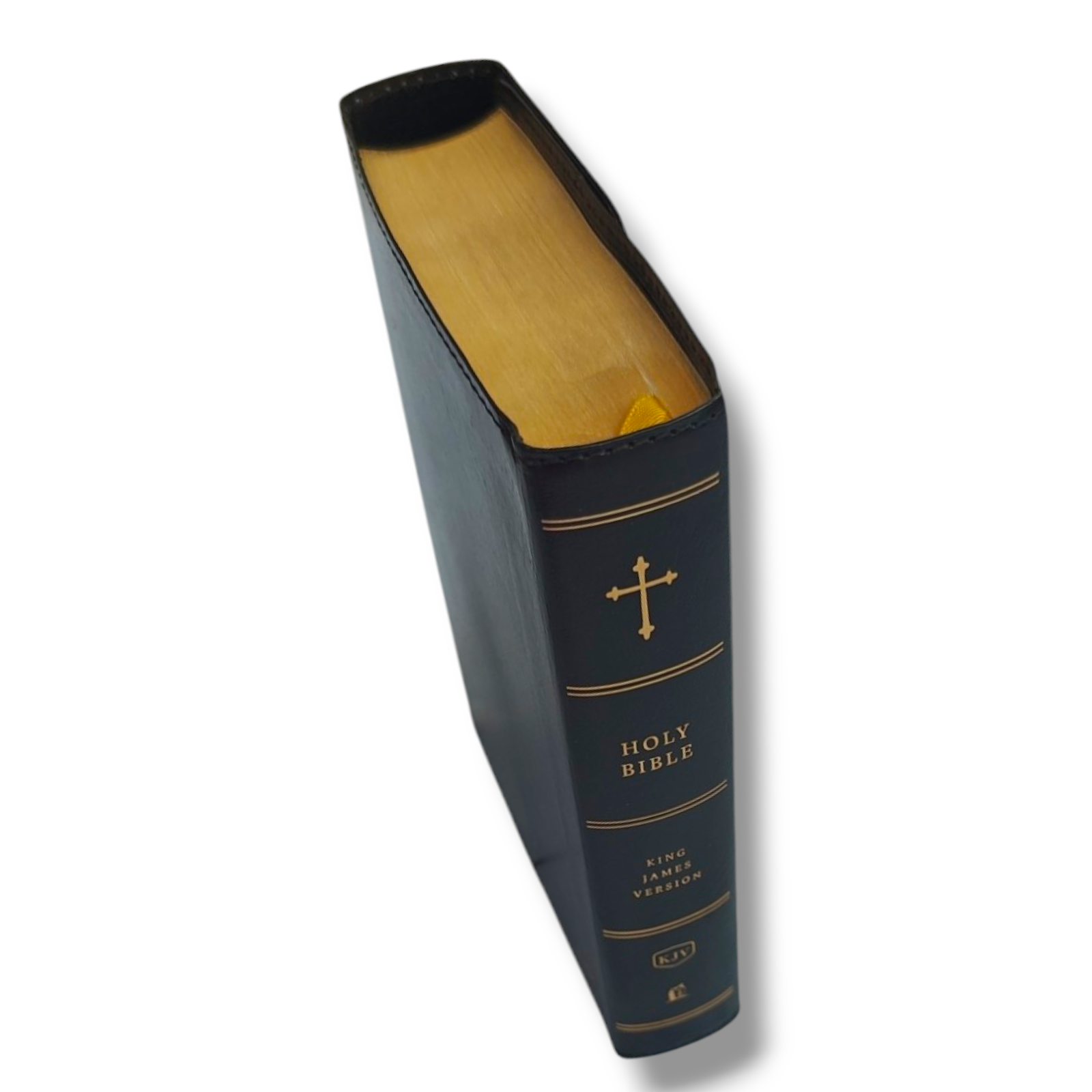 KJV Compact Reference Bible, Comfort Print – Black Leatherflex with Snap Closure (Thomas Nelson)