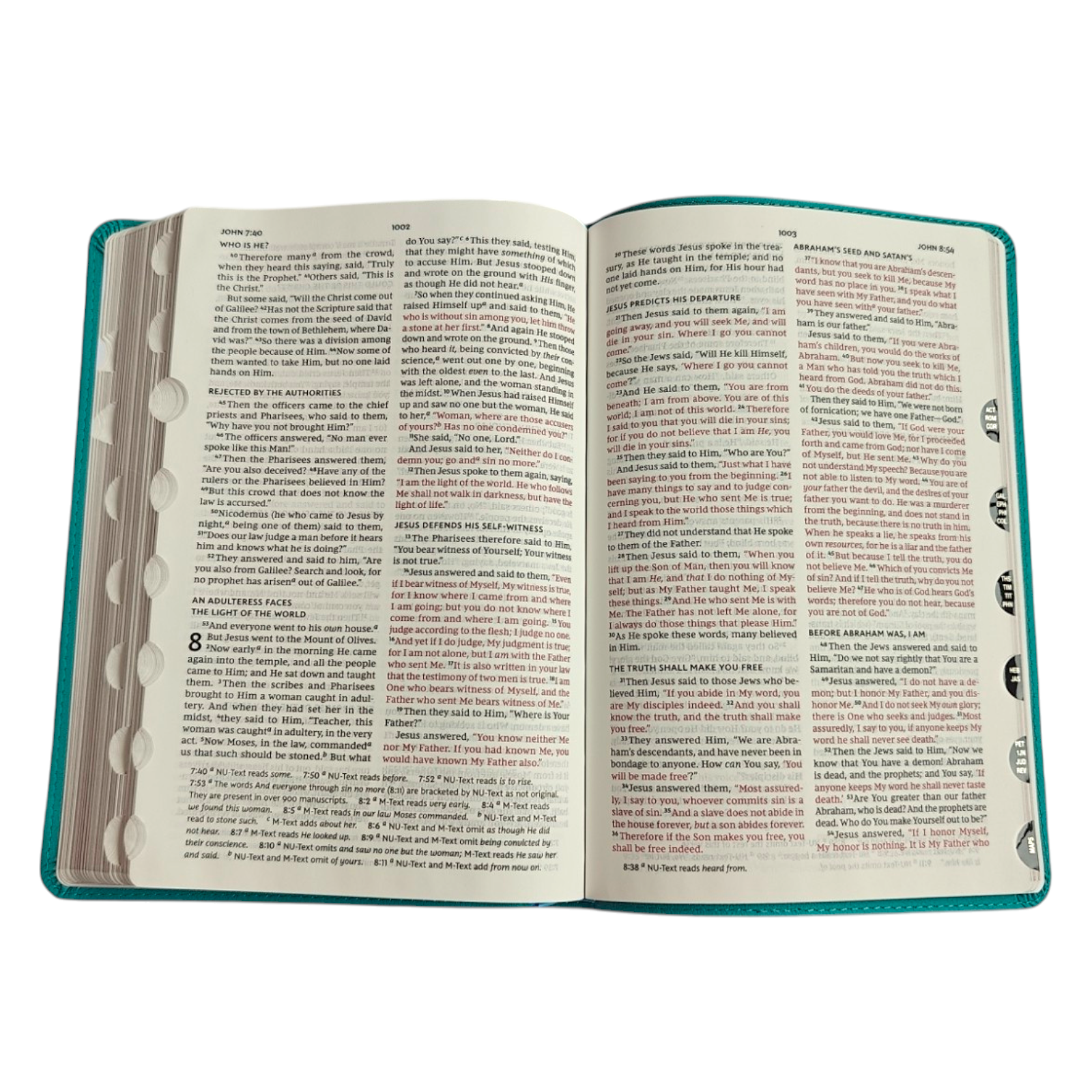 NKJV Verse Art Thinline Bible – Teal Leathersoft, Exodus 15:2 (Thomas Nelson Cover Collection)