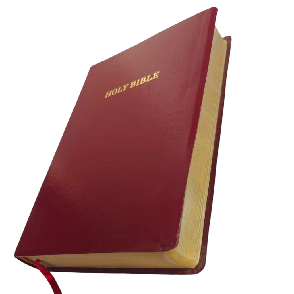 KJV Personal Size Giant Print Reference Bible, Comfort Print – Burgundy Leatherflex, Lay Flat (Thomas Nelson)