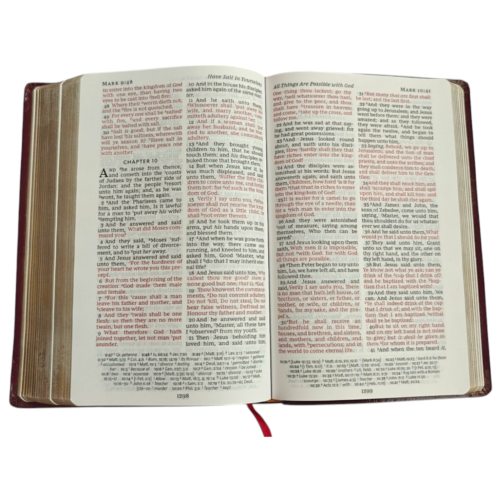 KJV Personal Size Giant Print Reference Bible, Comfort Print – Burgundy Leatherflex, Lay Flat (Thomas Nelson)