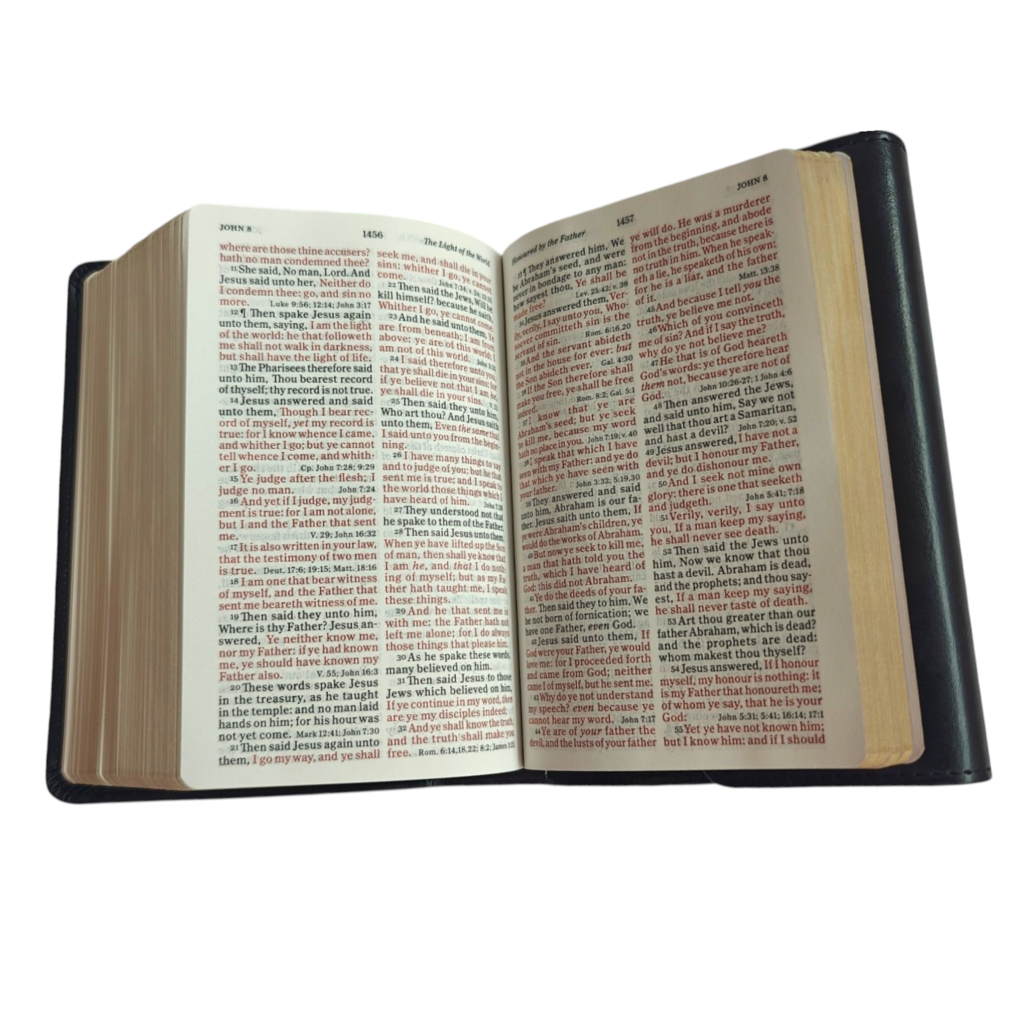 Holman KJV Large Print Compact Reference Bible – Black LeatherTouch with Magnetic Flap