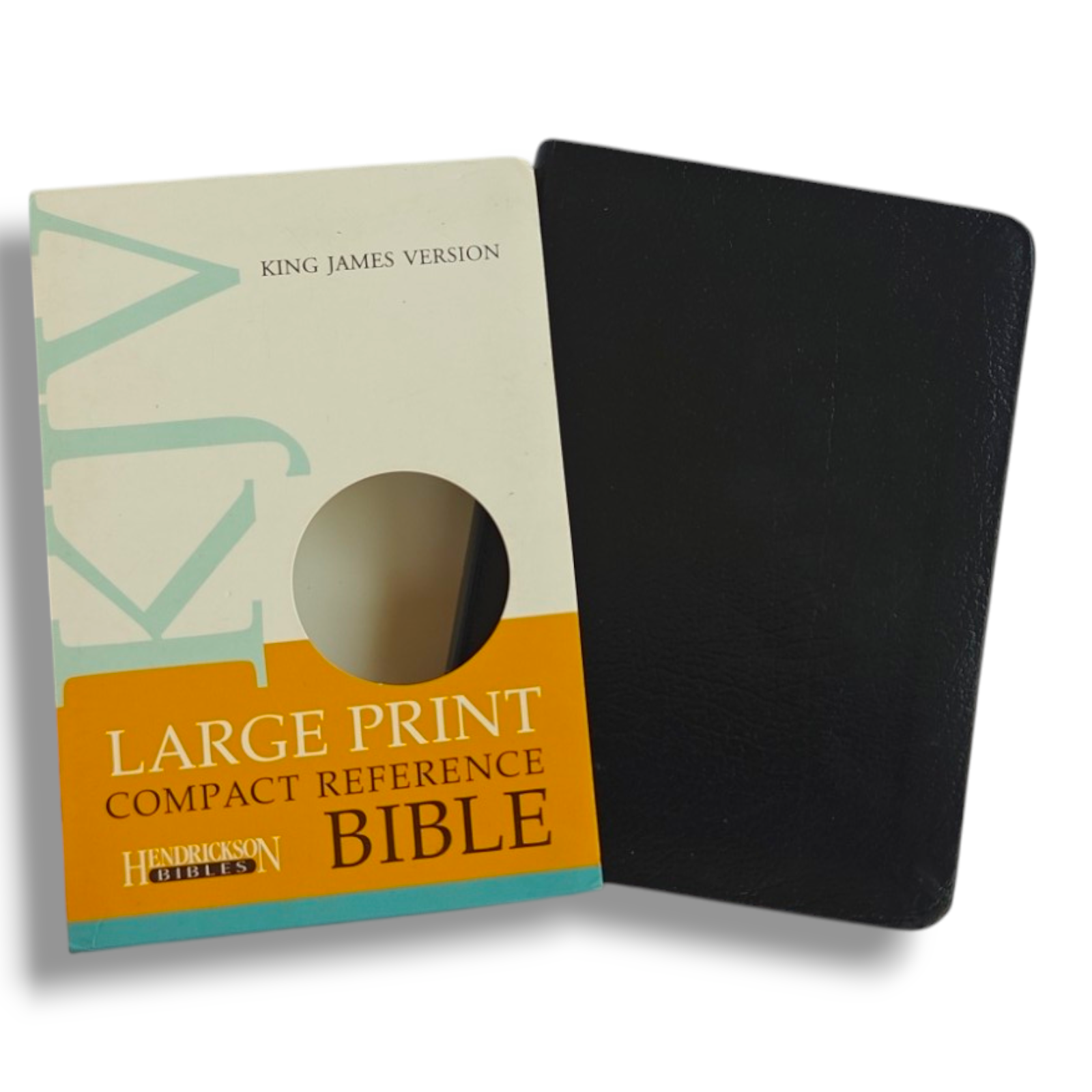 Hendrickson KJV Large Print Compact Reference Bible – Black Bonded Leather