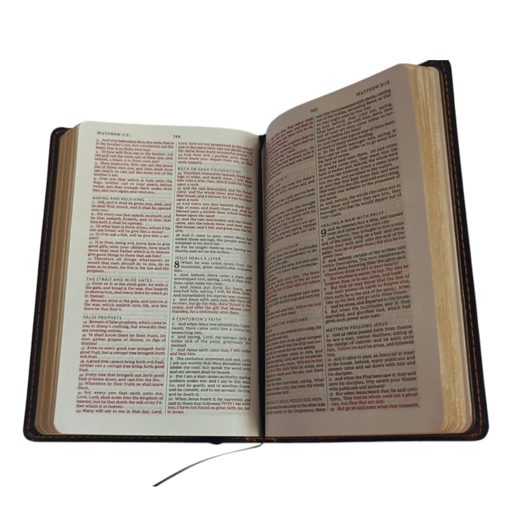 Hendrickson KJV Large Print Compact Reference Bible – Black Bonded Leather