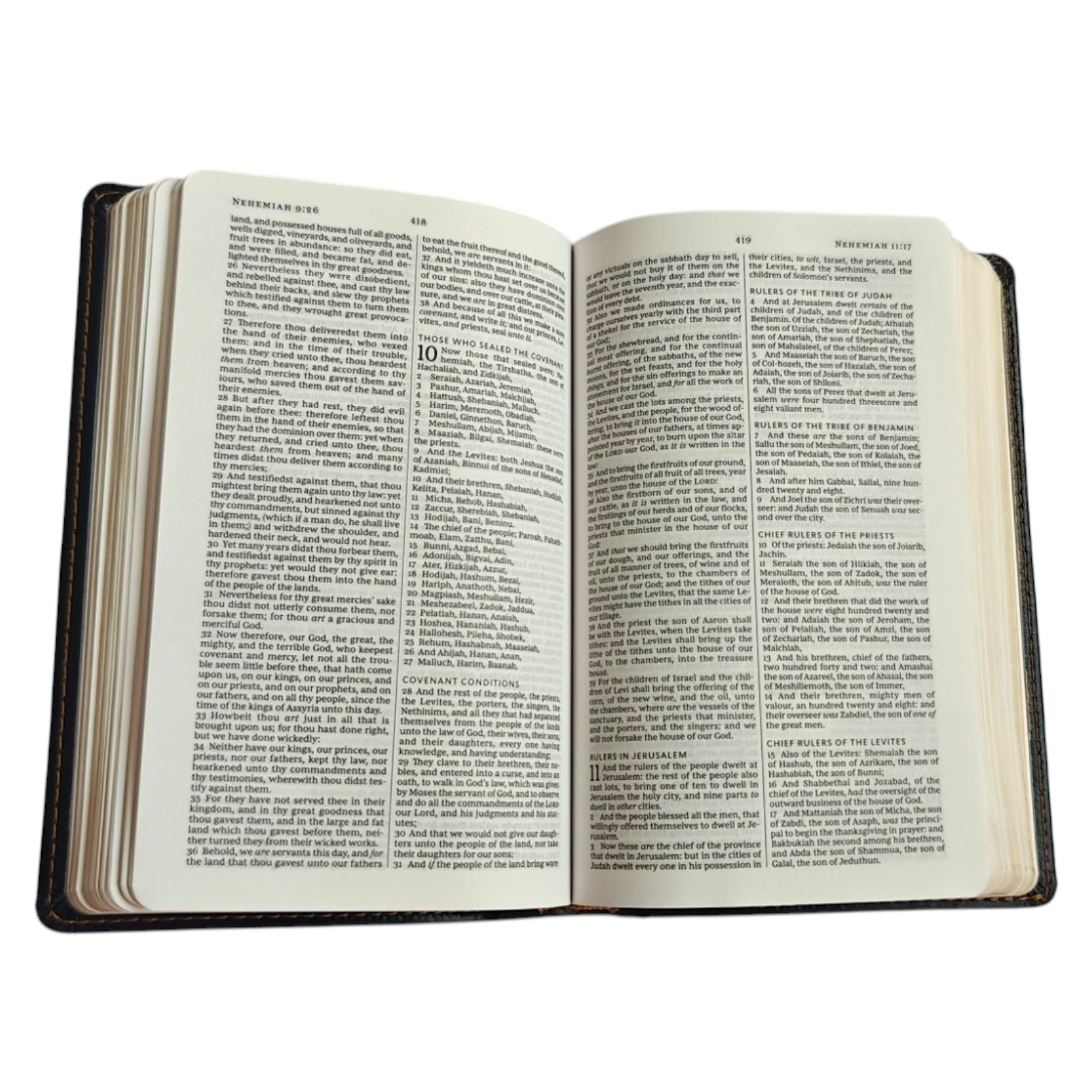KJV Compact Thinline Bible, Comfort Print – Black Leathersoft (Thomas Nelson)