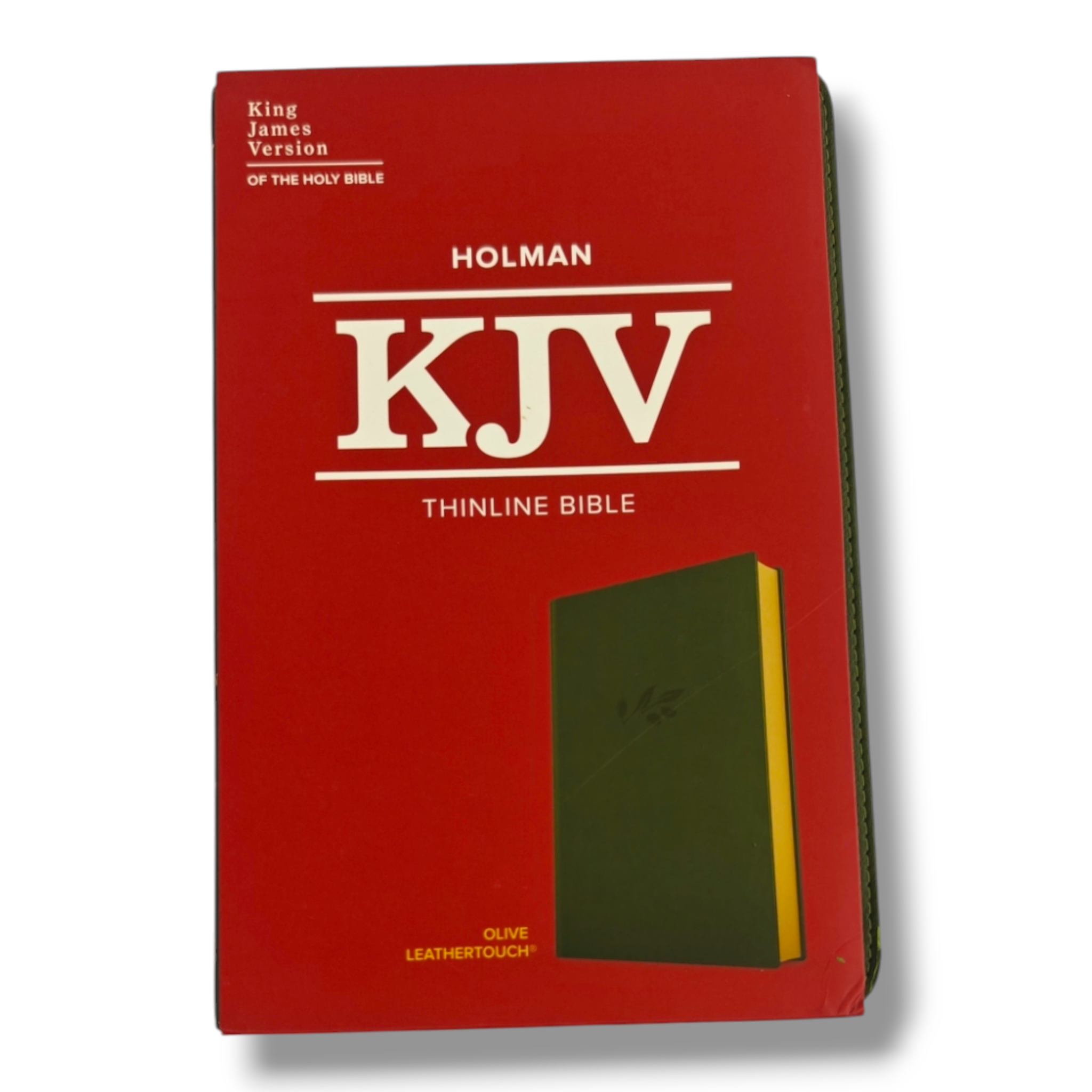 Holman KJV Thinline Bible – Olive LeatherTouch (Pure Cambridge Edition)
