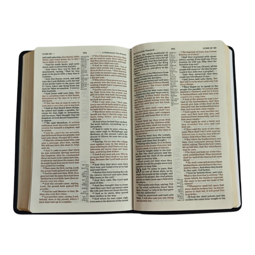 Holman KJV Thinline Reference Bible – Black LeatherTouch (Pure Cambridge Edition)