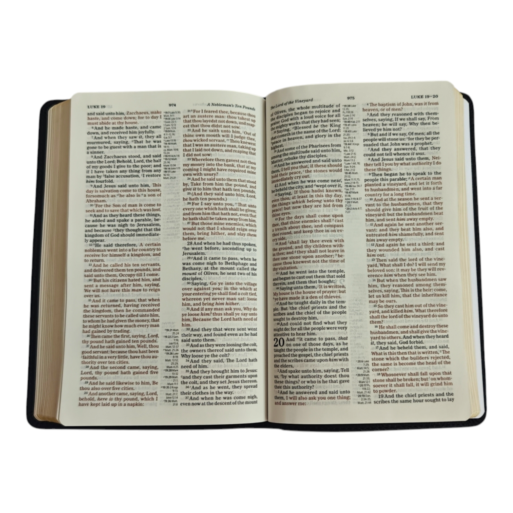 Holman KJV Thinline Reference Bible – Black LeatherTouch (Pure Cambridge Edition)
