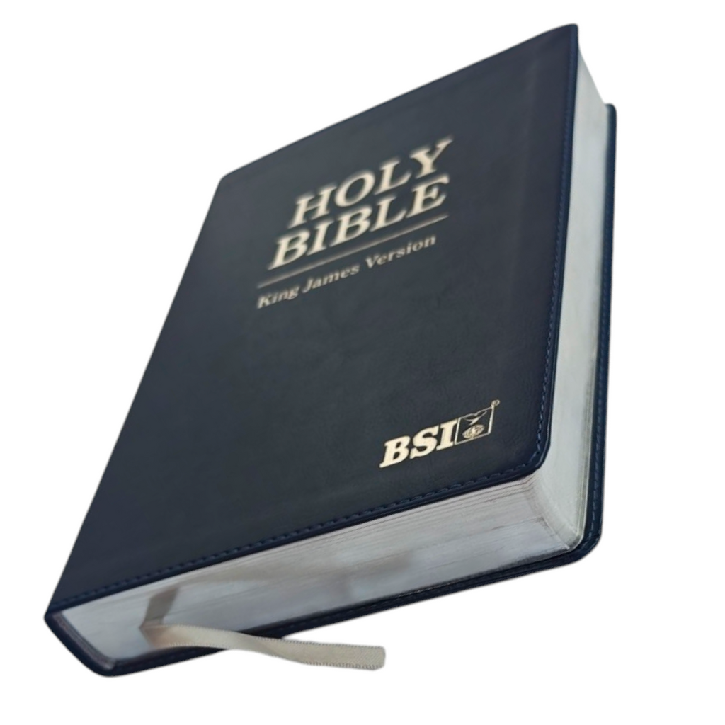 KJV Holy Bible, Large Print Edition – Blue PU Leather (Scandinavia Publishing House, 2024)