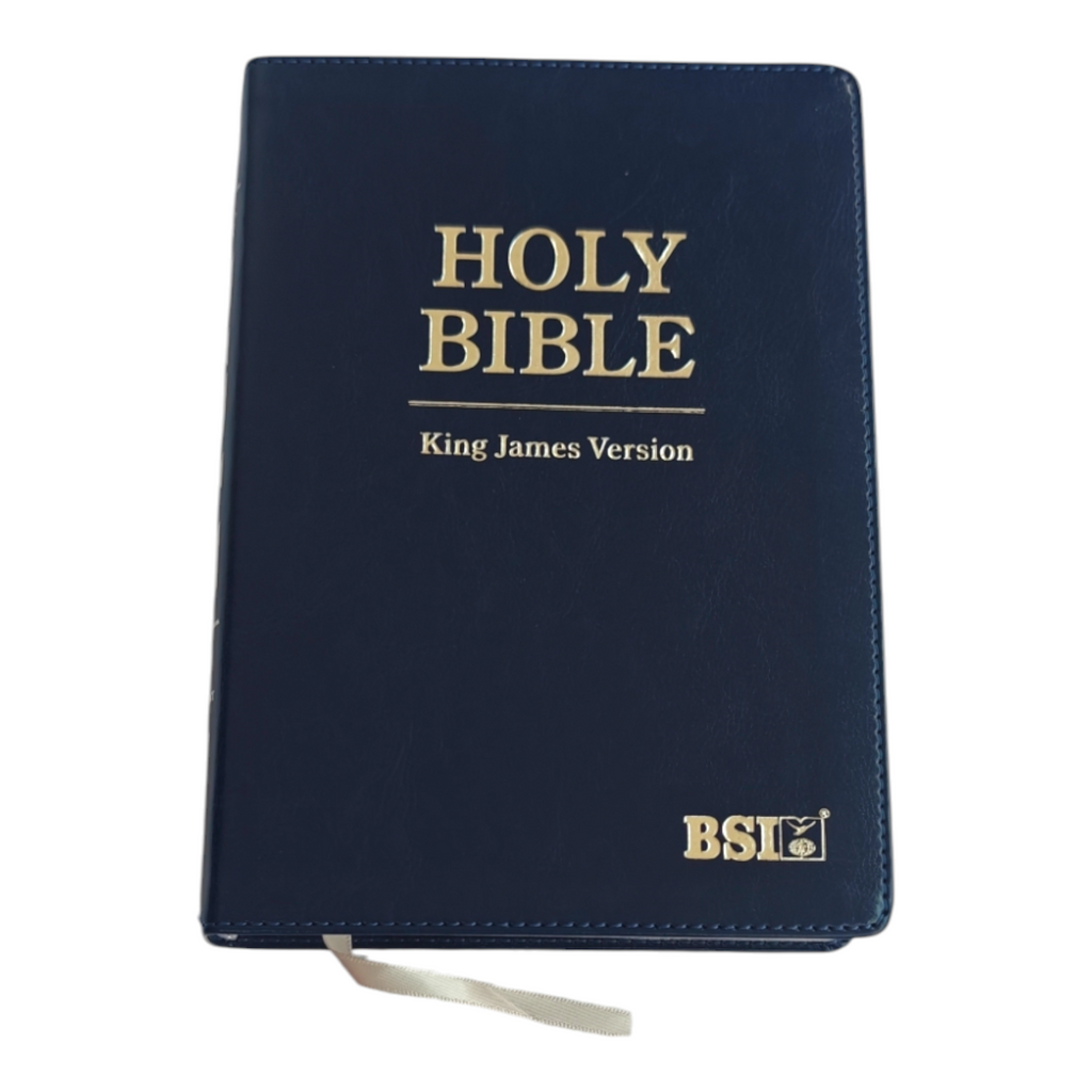 KJV Holy Bible, Large Print Edition – Blue PU Leather (Scandinavia Publishing House, 2024)