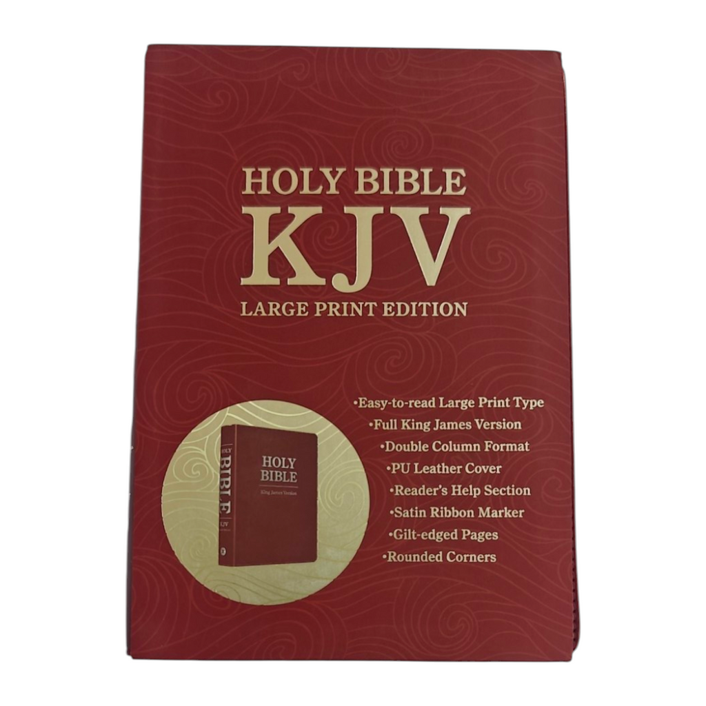 KJV Holy Bible, Large Print Edition – Burgundy PU Leather (Scandinavia Publishing House, 2024)