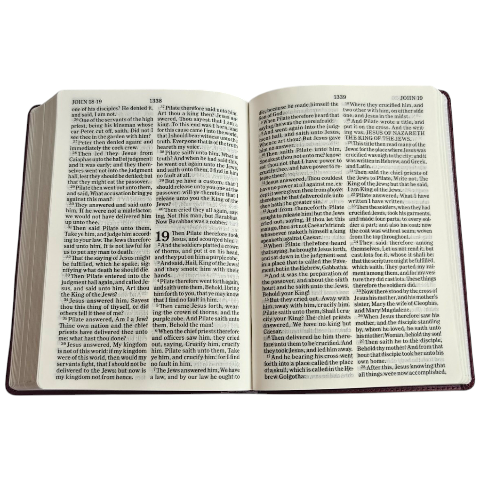 KJV Holy Bible, Large Print Edition – Burgundy PU Leather (Scandinavia Publishing House, 2024)