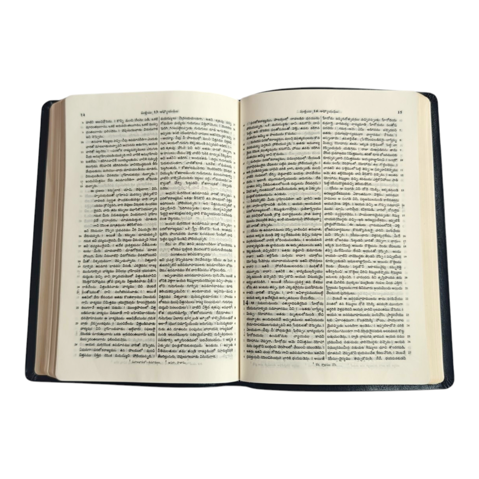 Tamil Holy Bible, KBS Series – பரிசுத்த வேதாகமம், Black Leatherette with Zipper, Thumb Index & Gilded Edges (BSI)