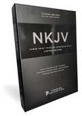 NKJV, Thinline Reference Bible, Large Print, Premium Goatskin Leather, Brown, Premier Collection, Comfort Print: Holy Bible, New King James Version Leather Bound