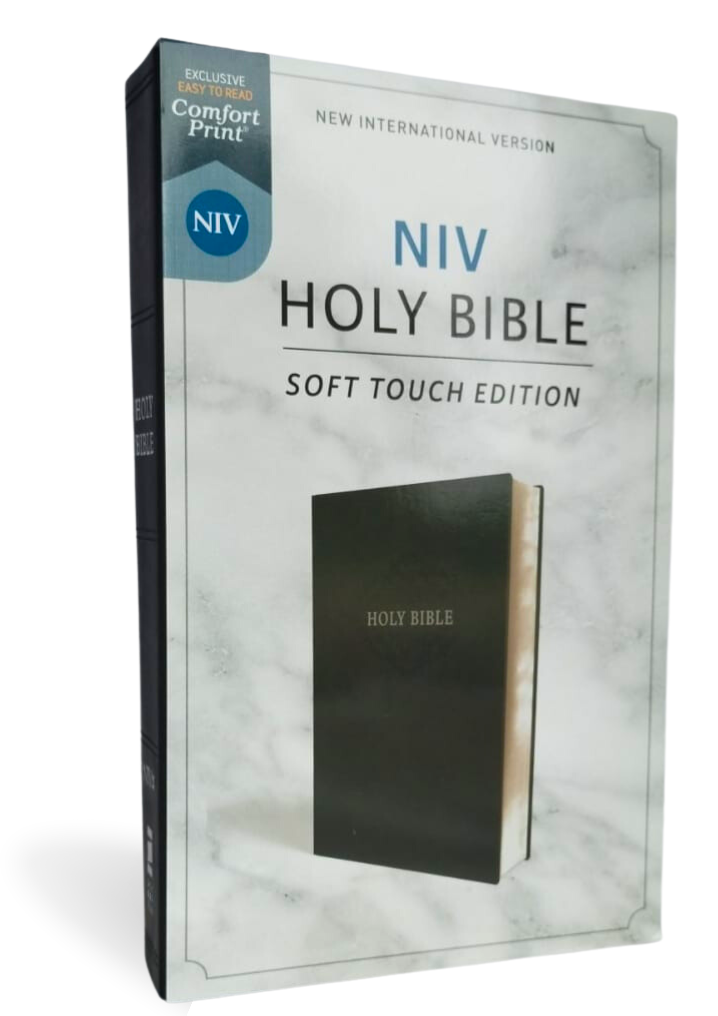 NIV, Holy Bible, Soft Touch Edition, Leathersoft, Black/Brown , Imitation Leather