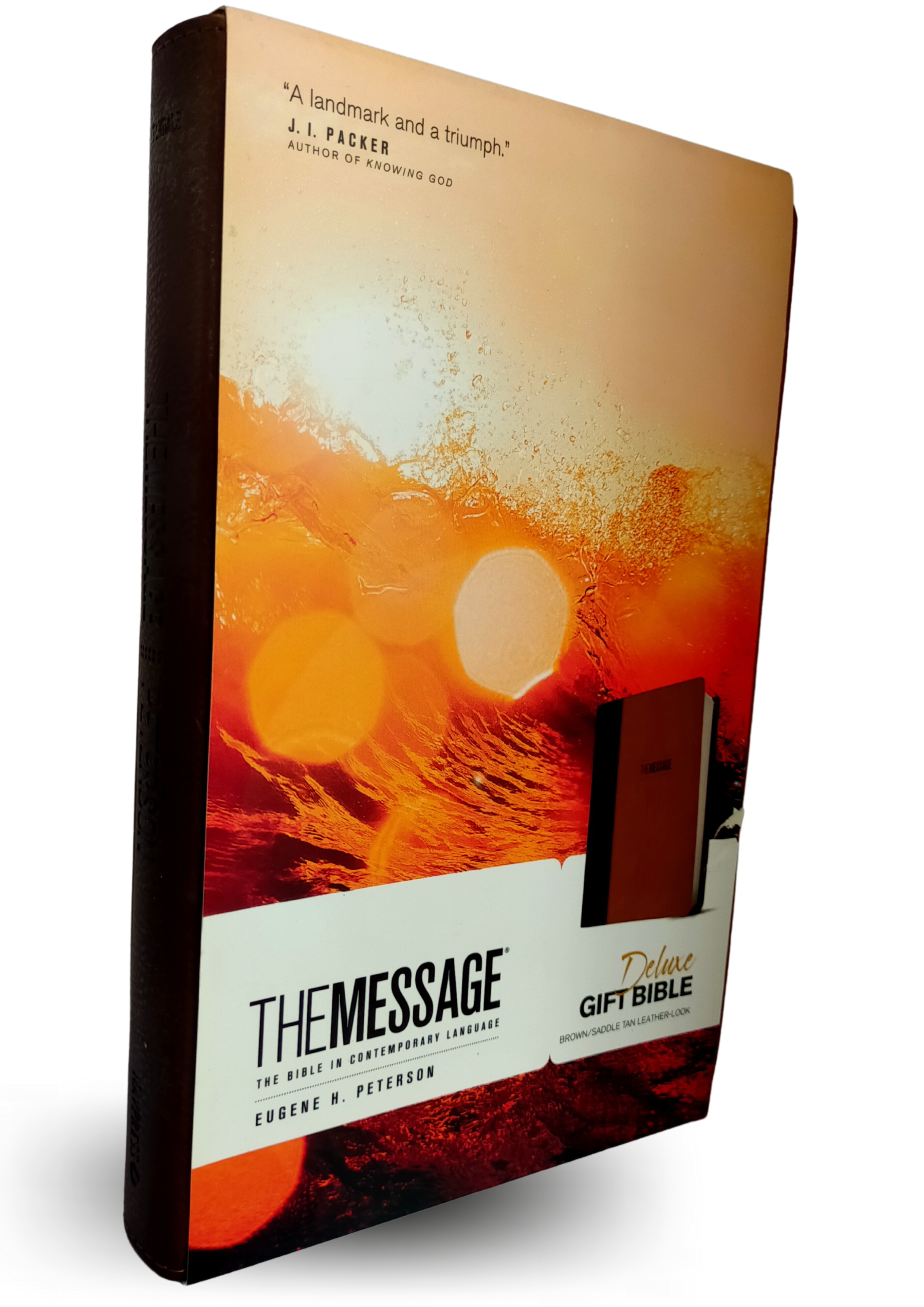 The Message Deluxe Gift Bible - Brown and Tan