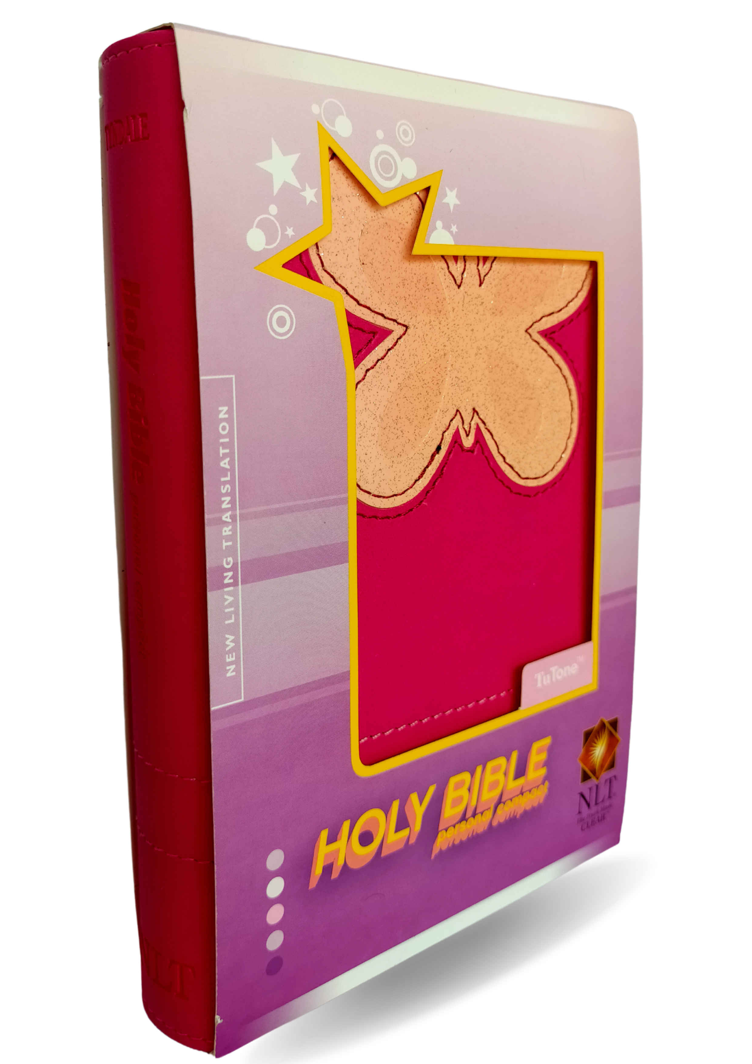 Personal Compact NLT TuTone (Butterfly) Bible, a compact paperback edition