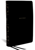 NKJV, Reference Bible, Classic Verse-by-Verse, Center-Column, Leathersoft, Black, Red Letter, Comfort Print: Holy Bible, New King James Version Imitation Leather