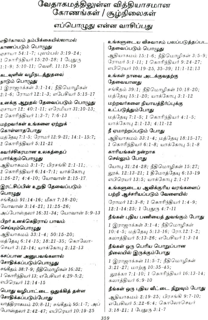 Limited Edition BSI Tamil Bible Semi Compact Brown Open Type With Thumb Index – Holy Bible Old & New Testament