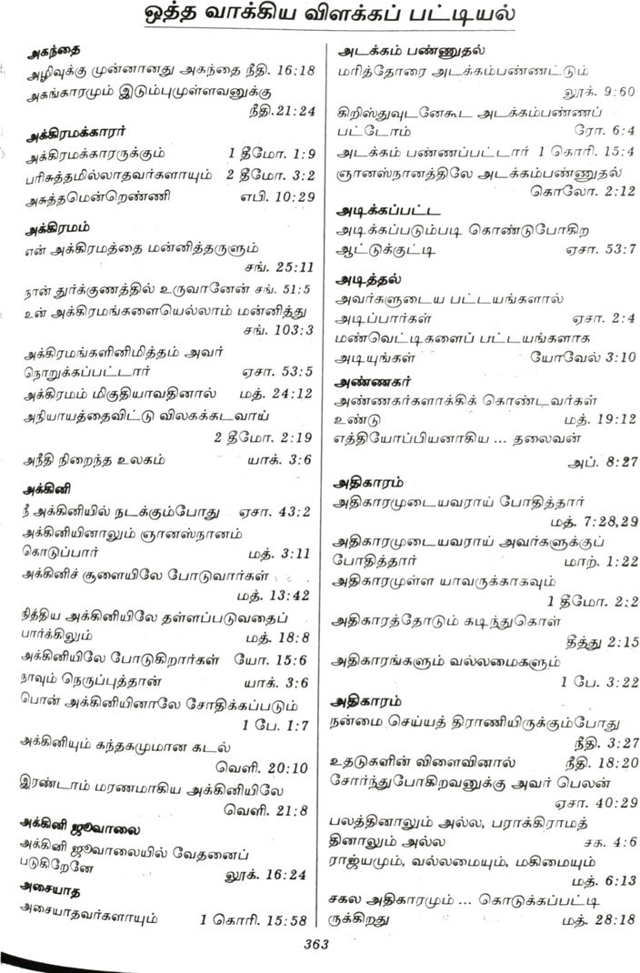 Limited Edition BSI Tamil Bible Semi Compact Brown Open Type With Thumb Index – Holy Bible Old & New Testament